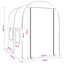 Drivhus med ramme 160 x 200 x 192,5 cm PVC Transparent