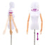 Justerbar mannequin 165-213 cm med base Kvinde PP Hvid