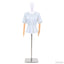 Justerbar mannequin 165-213 cm med base Kvinde PP Hvid
