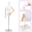Justerbar mannequin 165-213 cm med base Kvinde PP Hvid