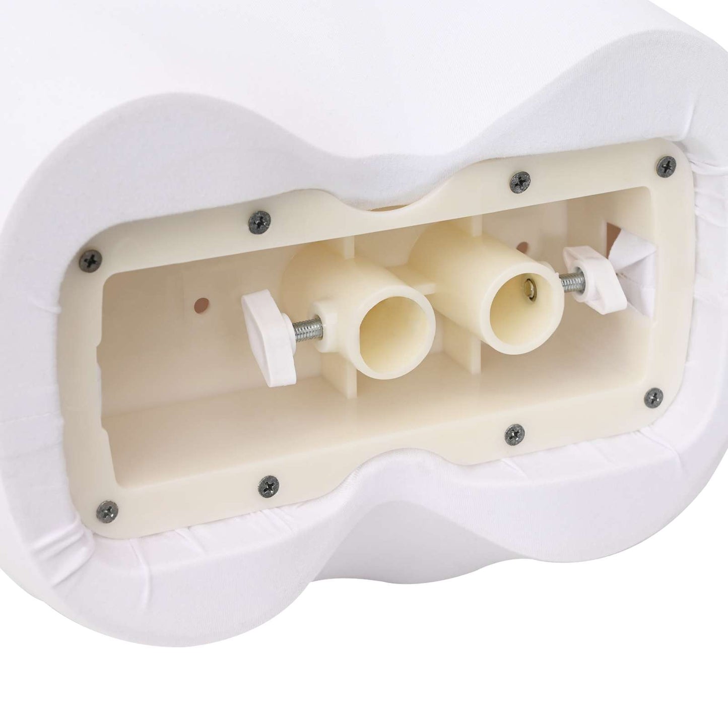 Justerbar mannequin 165-213 cm med base Kvinde PP Hvid