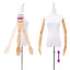 Justerbar mannequin 165-213 cm med base Kvinde PP Hvid