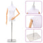 Justerbar mannequin 165-213 cm med base Kvinde PP Hvid