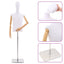Justerbar mannequin 170-218 cm med base Mand PP Hvid