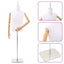 Justerbar mannequin 170-218 cm med base Mand PP Hvid