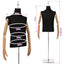 Justerbar mannequin 170-218 cm med base Mand PP Sort