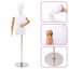 Justerbar 120-150 cm Mannequin med Base Unisex PP Hvid