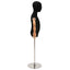 Justerbar 120-150 cm Mannequin med Base Unisex PP Sort