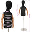 Justerbar 120-150 cm Mannequin med Base Unisex PP Sort