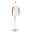 Justerbar 120-150 cm Mannequin med Base Unisex PP Hvid
