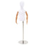Justerbar 120-157 cm Mannequin med Base Unisex PP Hvid