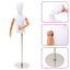 Justerbar 120-157 cm Mannequin med Base Unisex PP Hvid