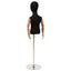 Justerbar 120-157 cm Mannequin med Base Unisex PP Sort