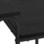 Skrivebord med opbevaring Sort eg 100 x 50 x 75 cm