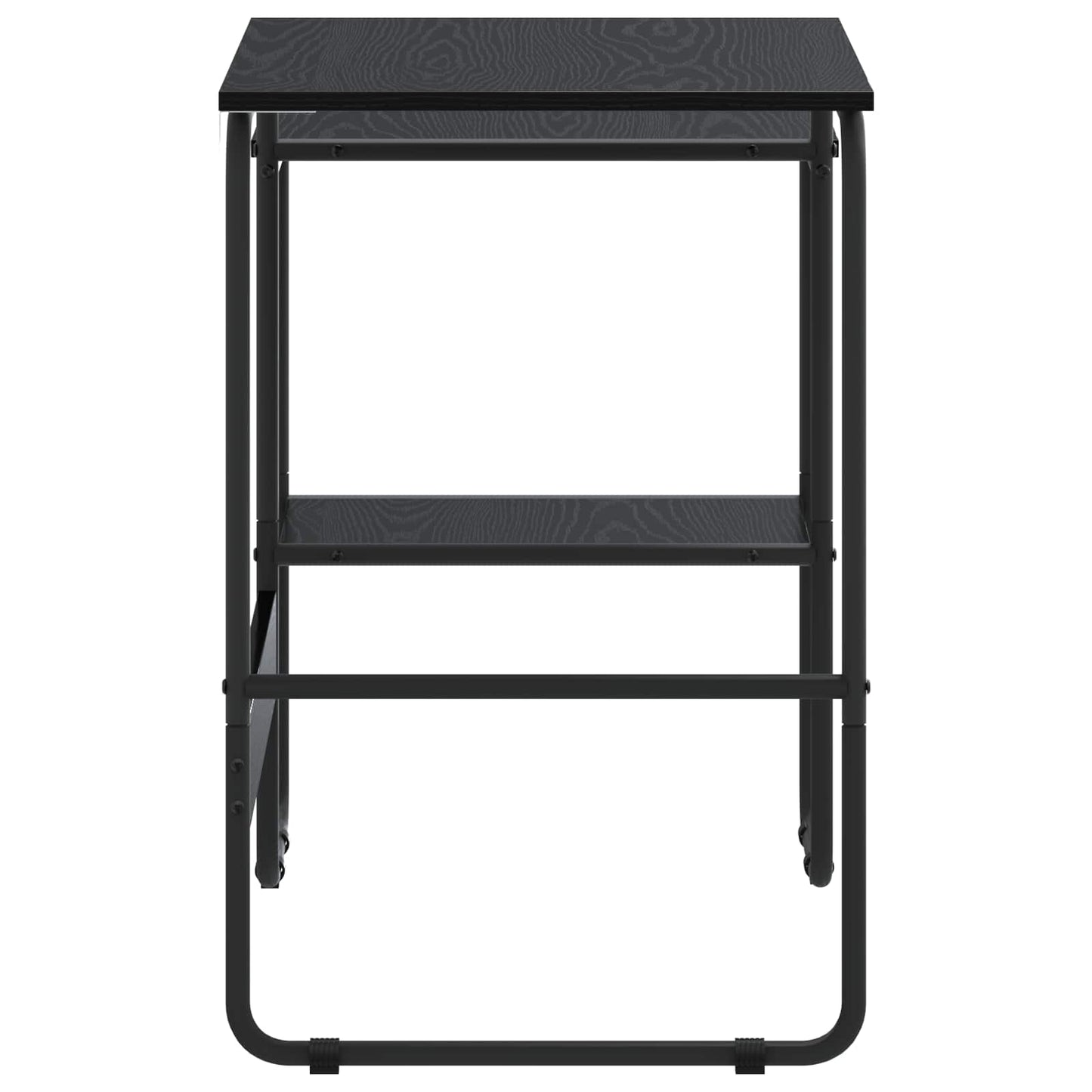 Skrivebord med opbevaring Sort eg 100 x 50 x 75 cm