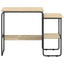 Skrivebord med opbevaring Sonoma-eg 100 x 50 x 75 cm