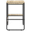 Skrivebord med opbevaring Sonoma-eg 100 x 50 x 75 cm