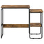 Skrivebord med opbevaring Røget eg 100 x 50 x 75 cm