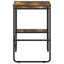 Skrivebord med opbevaring Røget eg 100 x 50 x 75 cm