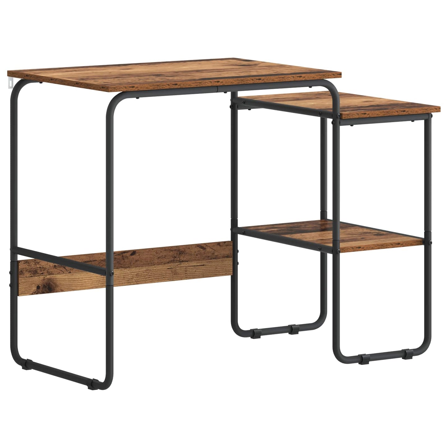 Skrivebord med opbevaring Egetræ 100 x 50 x 75 cm