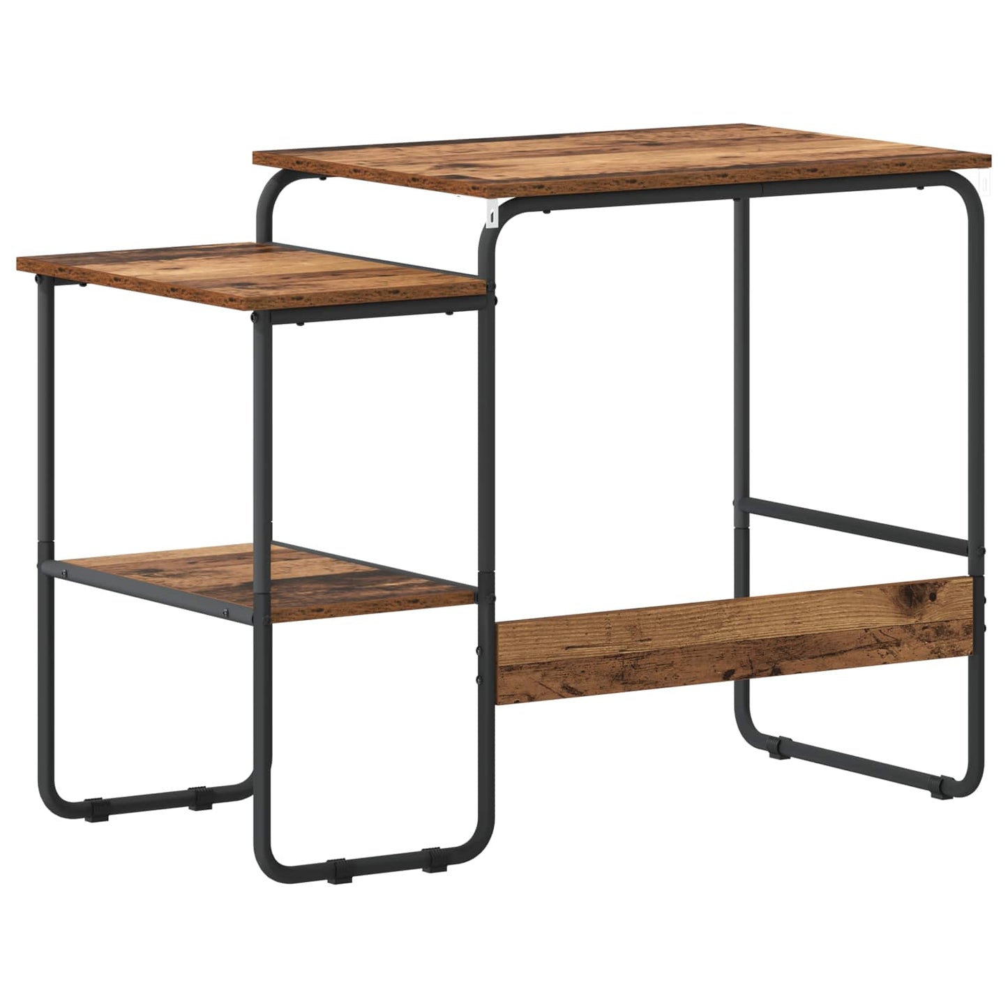 Skrivebord med opbevaring Egetræ 100 x 50 x 75 cm