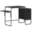 Skrivebord med opbevaring Sort eg 120 x 50 x 75 cm