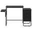 Skrivebord med opbevaring Sort eg 120 x 50 x 75 cm