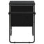 Skrivebord med opbevaring Sort eg 120 x 50 x 75 cm