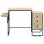 Skrivebord med opbevaring Sonoma-eg 120 x 50 x 75 cm