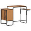 Skrivebord med opbevaring Egetræ 120 x 50 x 75 cm