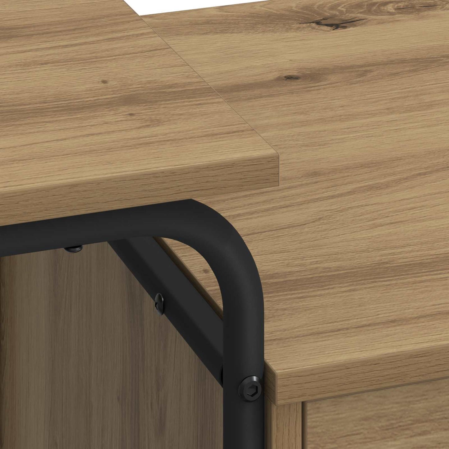 Skrivebord med opbevaring Artisan-eg 120 x 50 x 75 cm