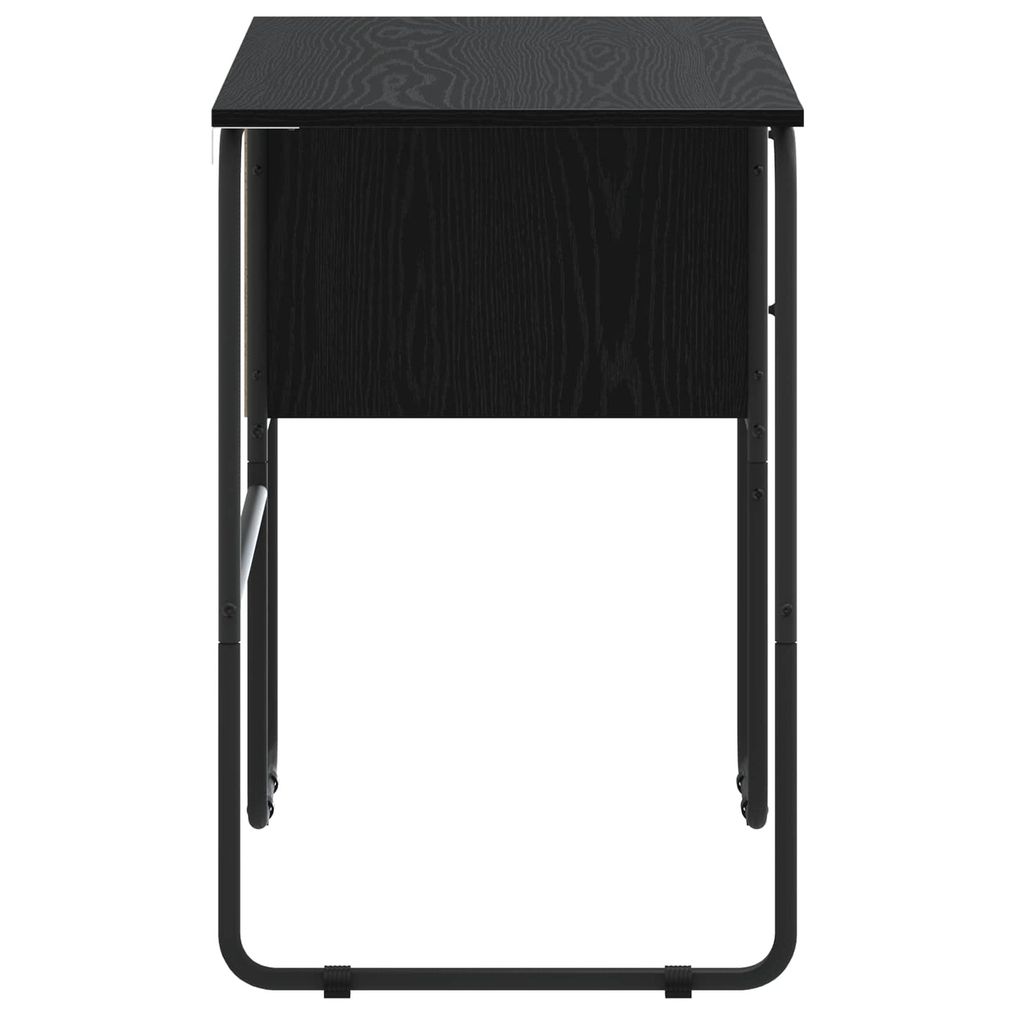 Skrivebord med opbevaring Sort eg 100 x 50 x 75 cm