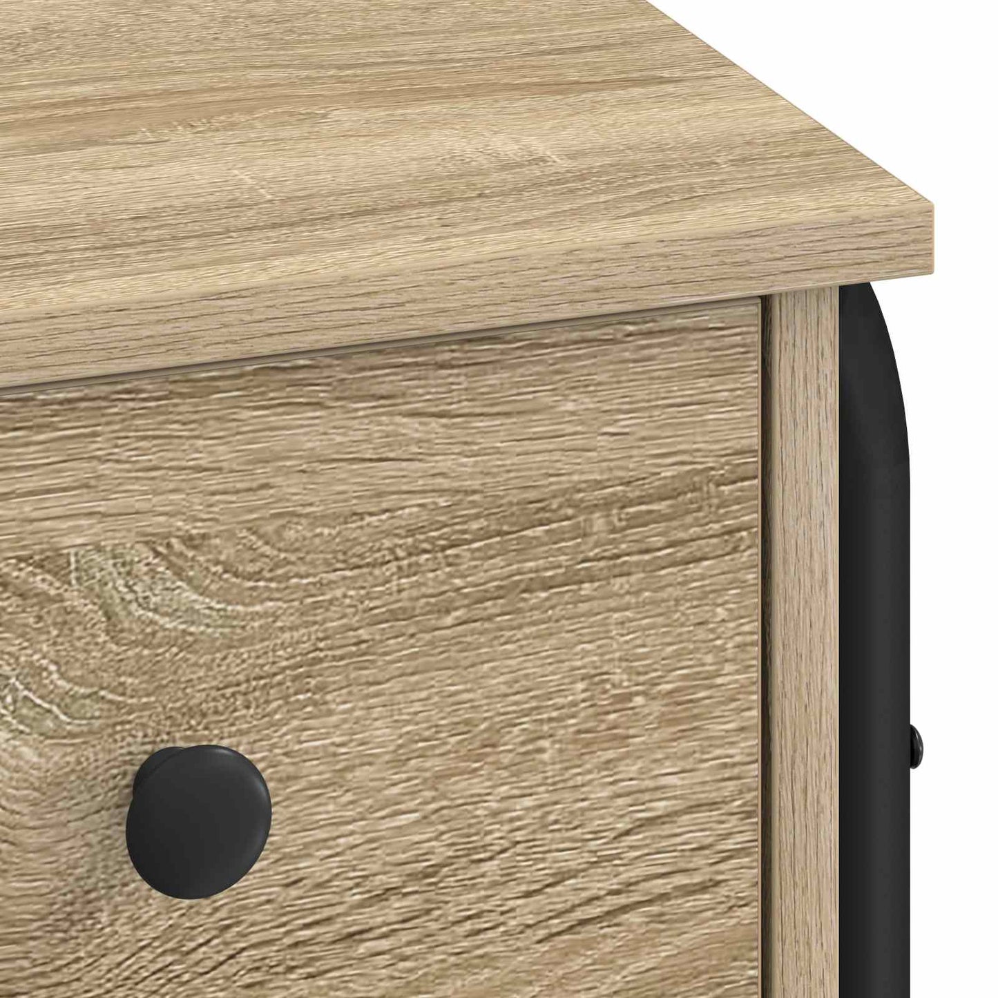 Skrivebord med opbevaring Sonoma-eg 100 x 50 x 75 cm