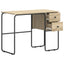 Skrivebord med opbevaring Sonoma-eg 100 x 50 x 75 cm