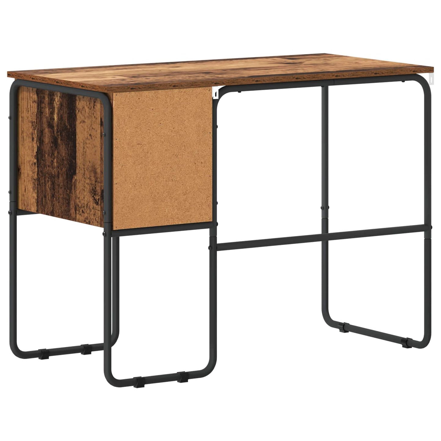 Skrivebord med opbevaring Egetræ 100 x 50 x 75 cm