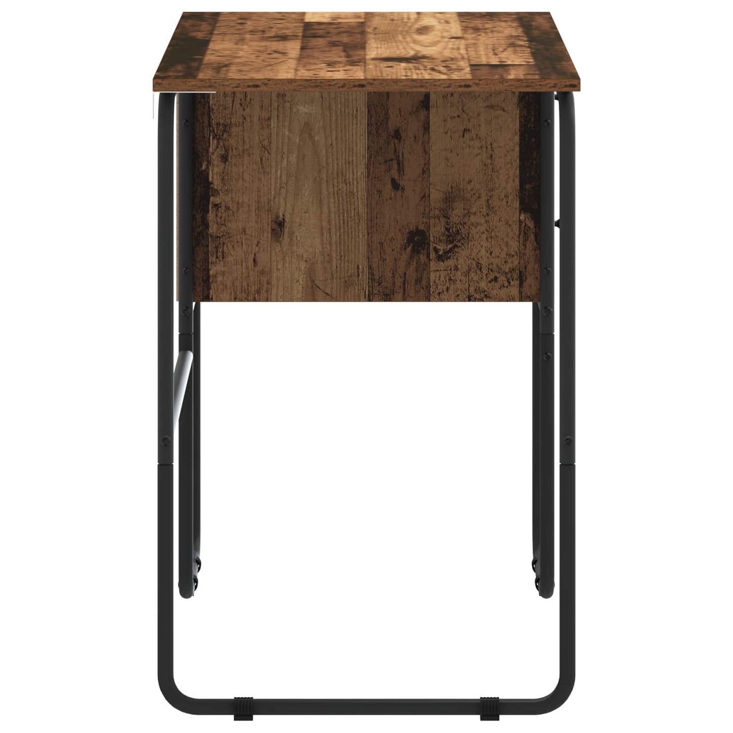 Skrivebord med opbevaring Egetræ 100 x 50 x 75 cm