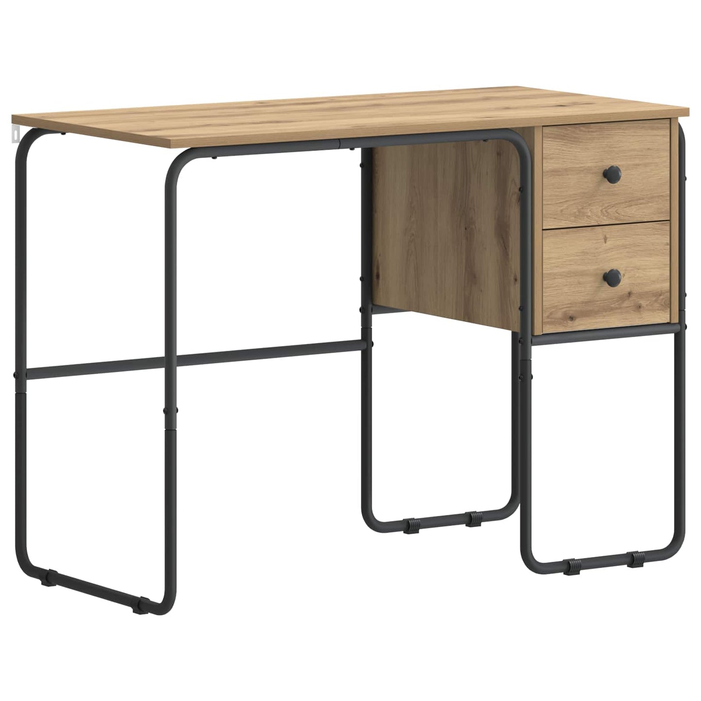 Skrivebord med opbevaring Artisan-eg 100 x 50 x 75 cm