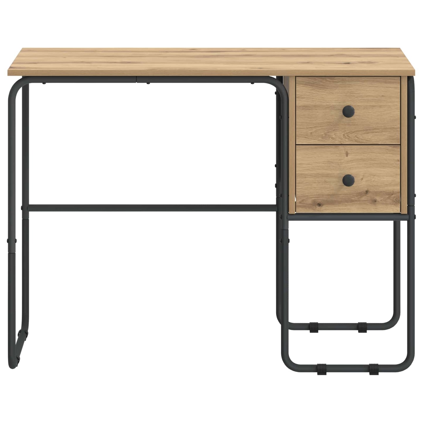 Skrivebord med opbevaring Artisan-eg 100 x 50 x 75 cm