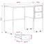 Skrivebord med opbevaring Artisan-eg 100 x 50 x 75 cm