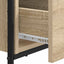 Skrivebord med opbevaring Sonoma-eg 145 x 50 x 75 cm