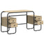 Skrivebord med opbevaring Sonoma-eg 145 x 50 x 75 cm