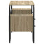 Skrivebord med opbevaring Sonoma-eg 145 x 50 x 75 cm