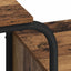 Skrivebord med opbevaring Egetræ 145 x 50 x 75 cm