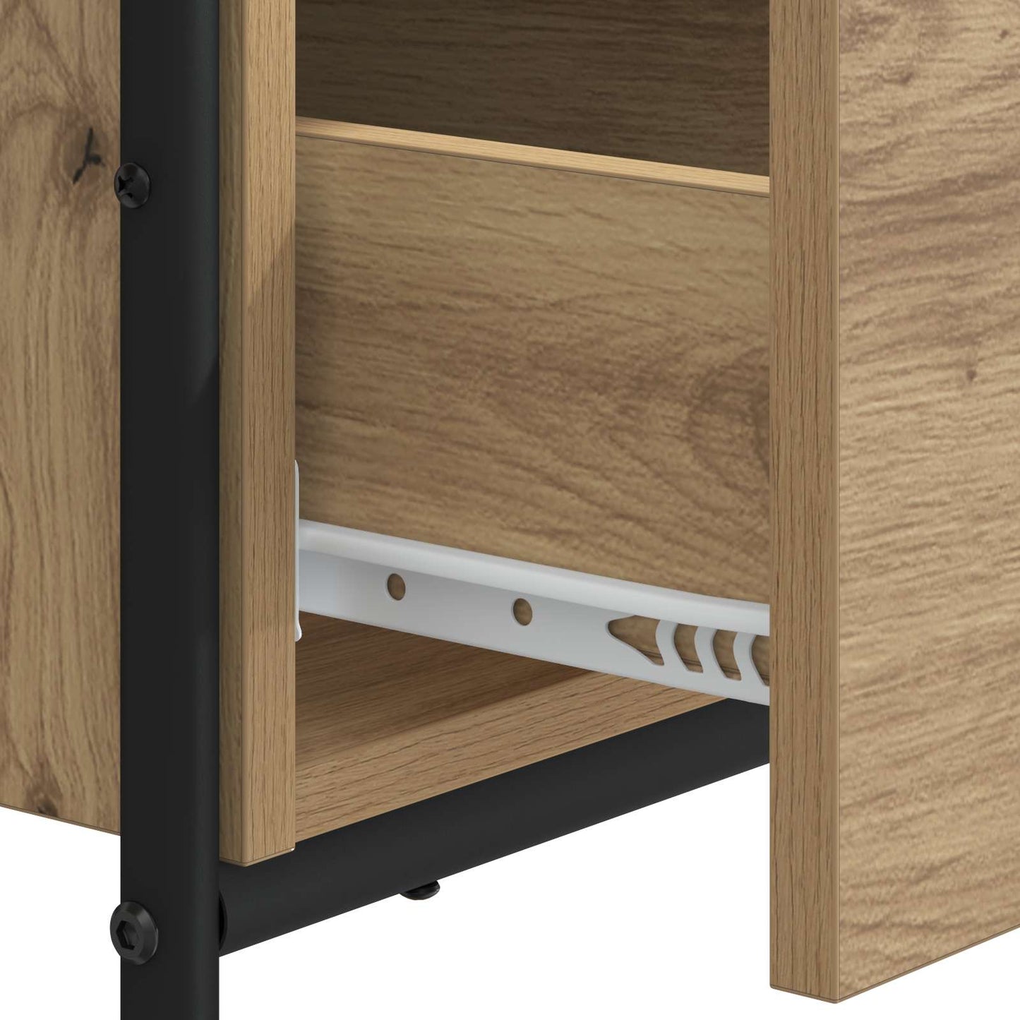 Skrivebord med opbevaring Artisan-eg 145 x 50 x 75 cm