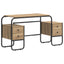 Skrivebord med opbevaring Artisan-eg 145 x 50 x 75 cm