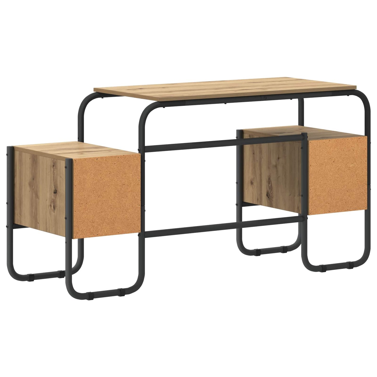 Skrivebord med opbevaring Artisan-eg 145 x 50 x 75 cm
