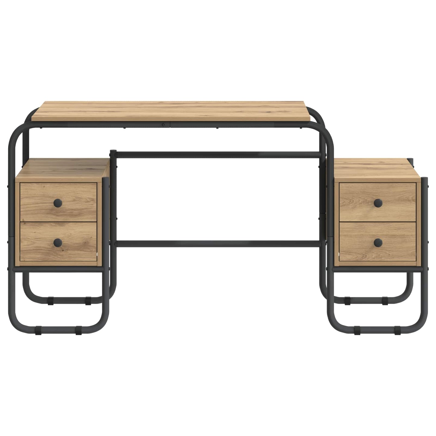 Skrivebord med opbevaring Artisan-eg 145 x 50 x 75 cm