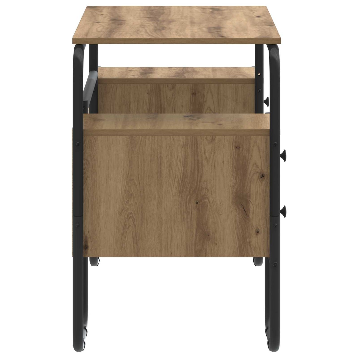 Skrivebord med opbevaring Artisan-eg 145 x 50 x 75 cm