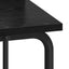 Skrivebord med opbevaring Sort eg 60 x 50 x 91 cm