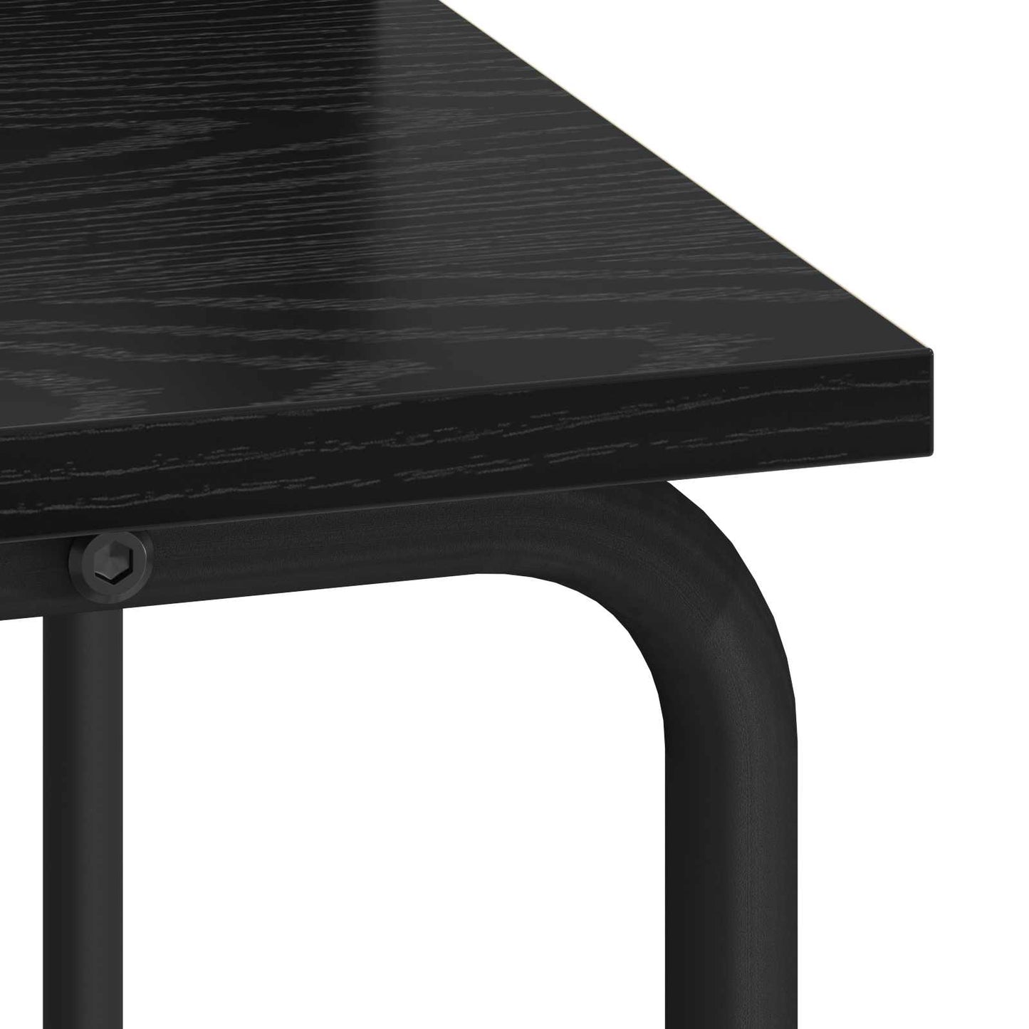 Skrivebord med opbevaring Sort eg 60 x 50 x 91 cm